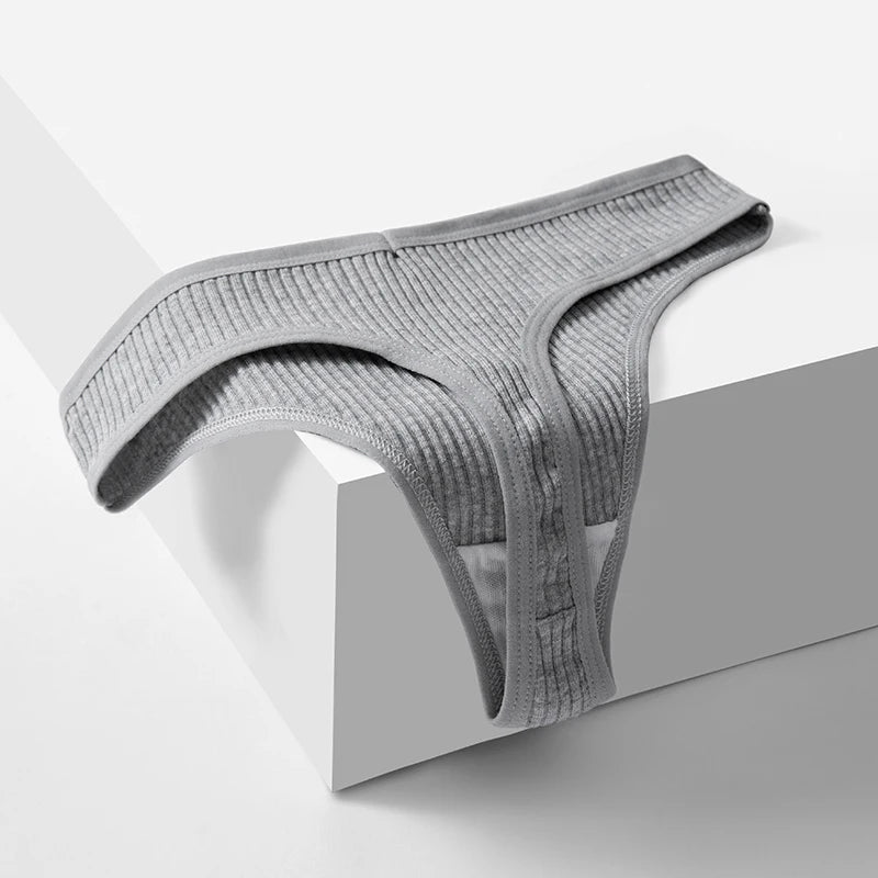 TrowBridge 10PCS/Set Women's Panties Cotton Striped Underwear Sexy Sports Thongs Lingerie Soft Comfortable G-Strings Hot T-Backs.