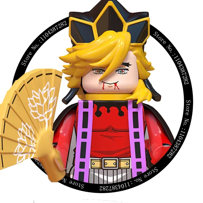 2025 Hot Toys WM6116 WM6138 Demon Slayer Blade Building Blocks Mini Action Figure Accessories Halloween Christmas Gifts for Kids.