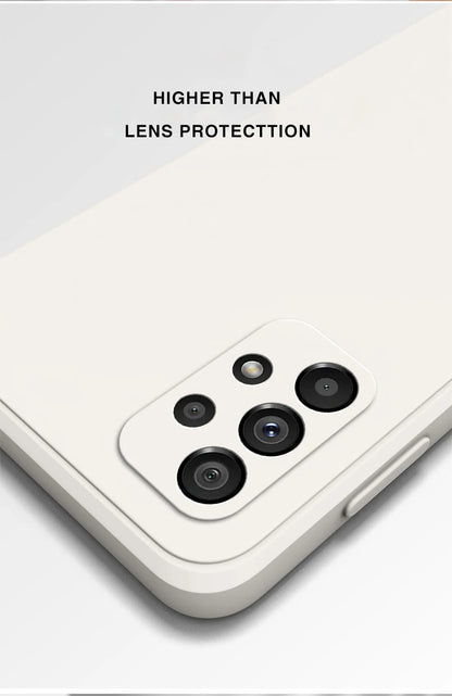 Original Silicone Phone Case for Samsung A32 A42 A52 A52S A72 A13 A23 A33 A53 A73 A14 A24 A34 A54 5G Camera Protective Cover.
