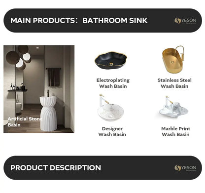 Heißer Verkauf Indischer Luxus-Stil Badezimmer Marmor Arbeitsplatte Keramik Handgefertigtes Waschbecken Installiertes ovales Kunstwaschbecken über der Arbeitsplatte