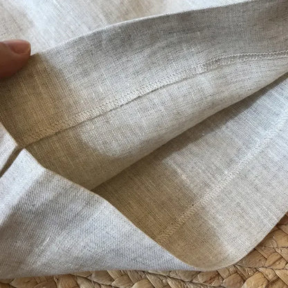 Korean Office Lady Summer Women's Solid Color Linen Zipper Pockets Fashion Casual Loose High Waist A-line Wide Leg Shorts.