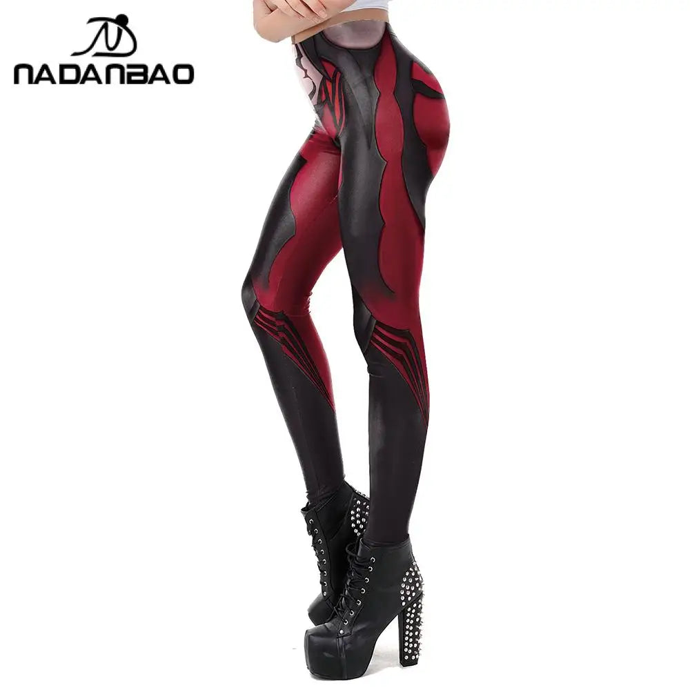NADANBAO Women Leggings Gothic Style Anime Printed High Quality Leggings Fashion Elastic Pants Sporting Fitness Yoga Pants.