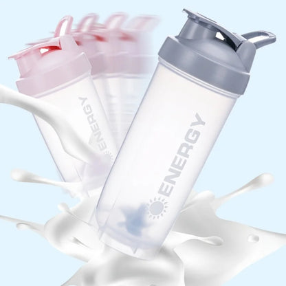 Summer Large-capacity Shaker Cup Outdoor Fitness Milkshake Cup Student Sports Portable Stirring Ball Shock-resistant with Scale.