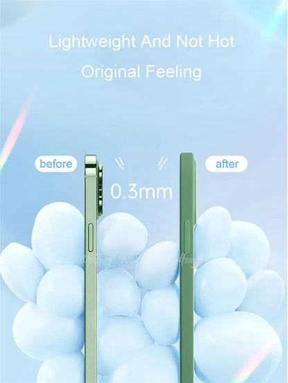 For iPhone 17 Pro Case Liquid Silicone Plain Rubber TPU Case For iPhone 17 Pro Cover Protector For iPhone 17 Air Pro Max Case.