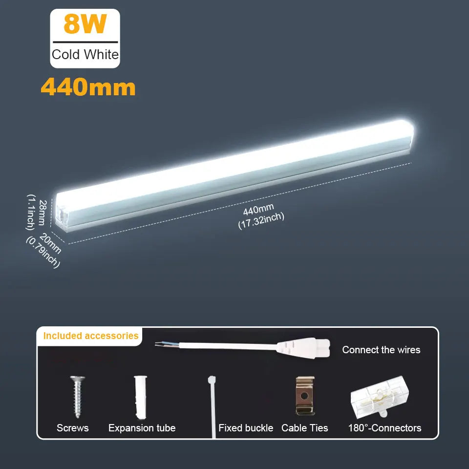 T5 T8 Led Tube Light 220V 110V Wall Lamp Bulb Light 10W  lampa For Home Indoor Kitchen Lighting Garage Light Ceiling Lighting.