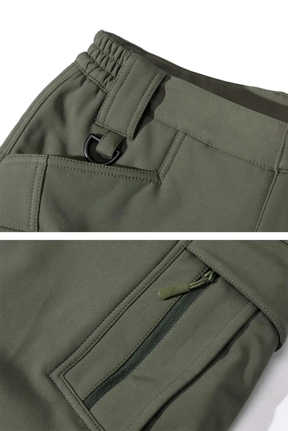 TACVASEN IX9 Winter Softshell Thermal Hiking Pants Work Pants Mens Fleece Cargo Pants Waterproof Warm Outdoor Male Trousers.