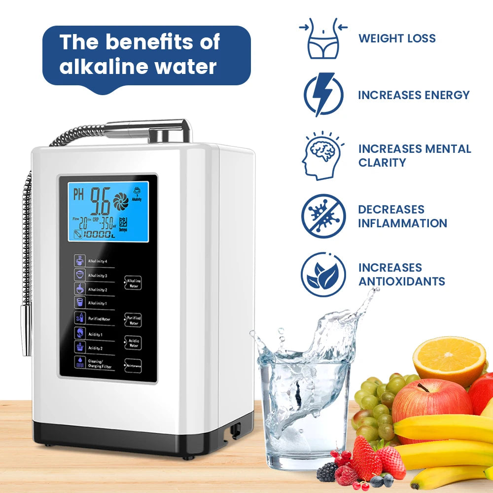 Alkaline Water Machine Ionizers PH Water Device Alkaline Water Dispenser 5 Plate Platinum Coating Alkaline Water Ioniser Machine.