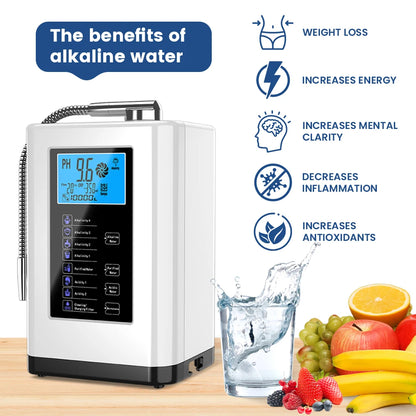 Alkaline Water Machine Ionizers PH Water Device Alkaline Water Dispenser 5 Plate Platinum Coating Alkaline Water Ioniser Machine.