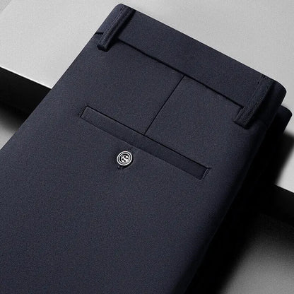 10 color casual pants, men's business casual suit pants, loose straight summer thin stretch suit pants.