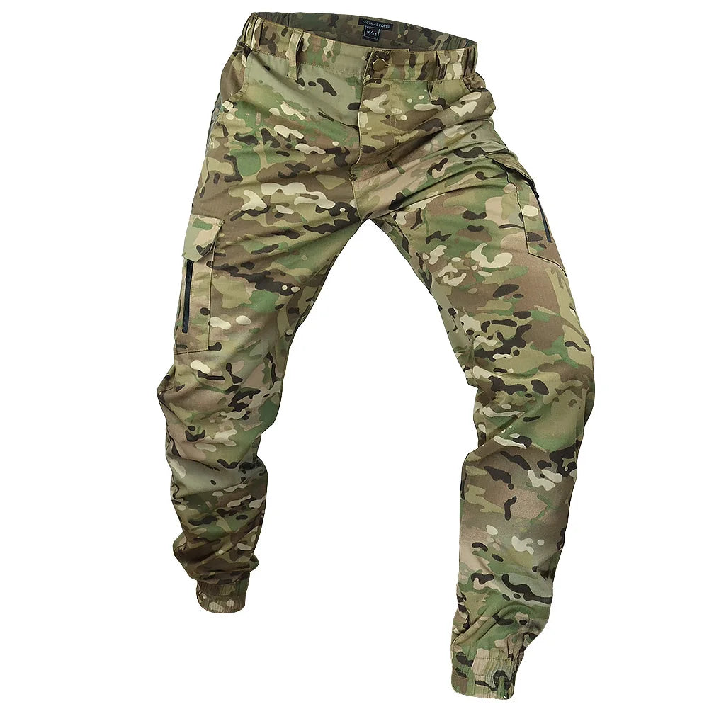 Mege Tactical Joggers Outdoor Ripstop Cargo Pants Working Clothing Hiking Lightweight Trousers Men's Streetwear.