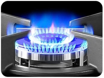 5 Burners 70 cm Glass with Automatic Flame Protection, Natural Gas Propane Gas, Built-in Gas Hob.