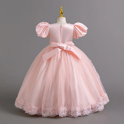 Neue wunderschöne Mädchen Party kleid Eröffnungs feier Kleidung Halloween Performance Tanz Prinzessin Rock 4-12t Weihnachts kleid