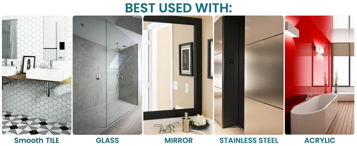 TAILI Shower Mirror Fogless for Shaving with Razor Holder, Fog Free Mirror Shower Suction Rust-Proof Removable Bathroom Mirror