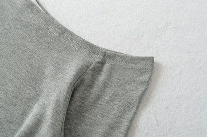 Sexy Long Sleeve T-Shirt Women's Waist Cinched Shoulder Bared Strap Design Autumn 2025 Irregular Halter Neck Top for Trendy Girl