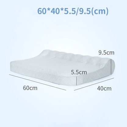 New Natural Latex Pillow with Organic Cotton Cover Standard Size Soft Pressure Relief Neck Pain Relief Bed Pillow for Side Queen