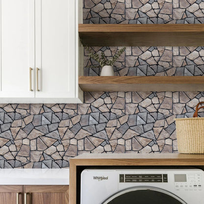 10/20Pcs 3D Faux Stone Wall Panels, Self-adhesive Panels, Kitchen Backsplash, Farmhouse Wall Decor, 30cm x 30cm