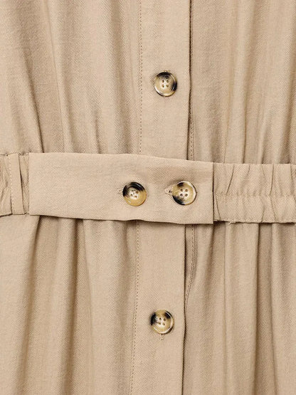 2025 Summer Vintage Casual Chic Women Jumpsuits Solid Sleeveless Belt Wide Leg Bodysuits Fashion Jumpsuit.