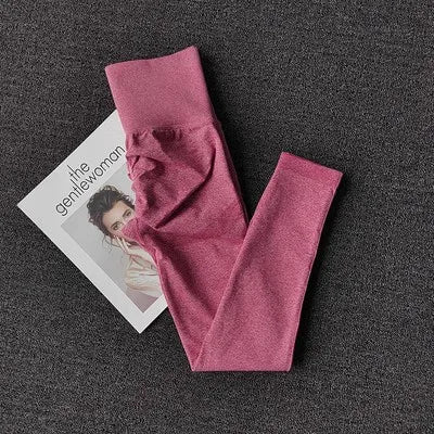 Nahtlose Damen-Leggings mit hoher Taille, schnell trocknend, elastisch, für Yoga, Fitness, Fitnessstudio, Jogginghose, Push-up-Leggings, Sportbekleidung.