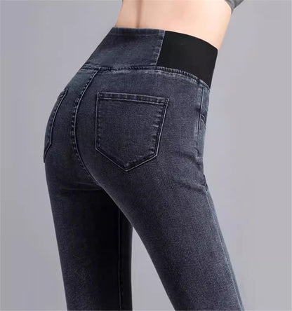 Pencil Jeans Women Spring Fall High Waist Skinny Denim Pants New Korean Casual Stretch Vaqueros Vintage Leggings Kot Pantolon.