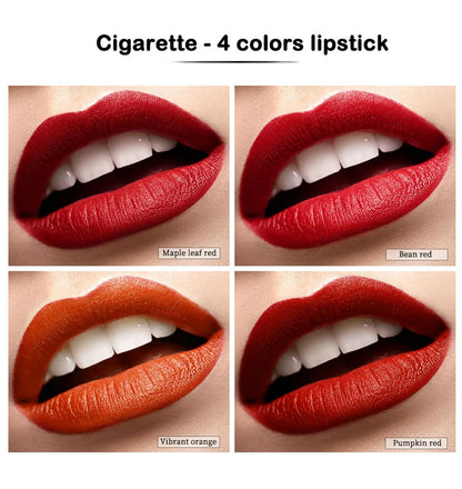 4 Colors Makeup Lipstick Cosmetics Lipstick Set Lip Tint Lip Gloss Waterproof Maquillaje Matte Long Lasting Make Up Pomade Kits.