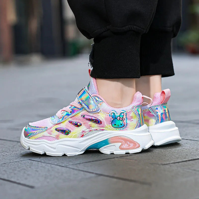 Cute Girls Shoes Children Platform Sneaker 2025 New Autumn Kids School Casual Tenis Shoes Daily Girls Sneaker 4 To 12 Years.