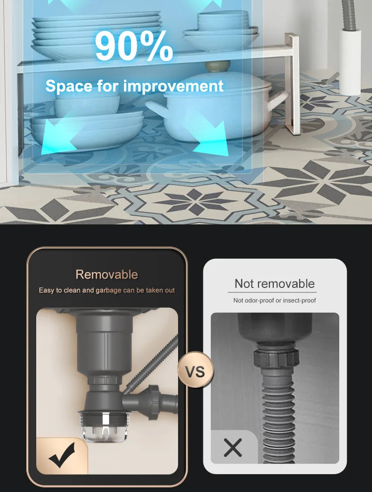 Golden Stainless Steel Waterfall Kitchen Sink Gold Embossed Extra Large Single Slot Digital Display Dishwashing Basin 100x50cm