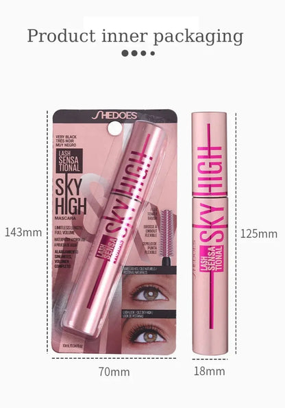 4D Silk Fiber Lash Mascara Lengthening Thick Curling Waterproof Mascara No Fading 24h Lasting Eye Lashes Brush Enhance Eyelashes.