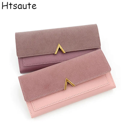 Long Purses For Women Wallet New Fashion Long Coin Purse Card Holder Small Ladies Wallet Female Hasp Mini Clutch billetera bolas.