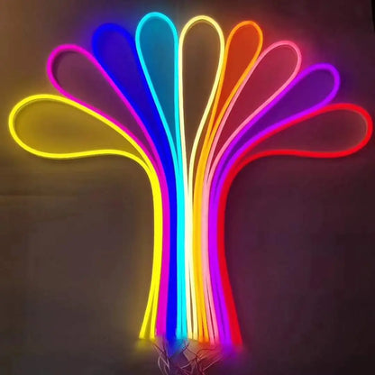 5V 12V 24V Led Neon Strip Light 6mm Narrow Rope Flex Tape Silicon Tube Bar Waterproof DIY Sign Red Green Blue Yellow Pink White.