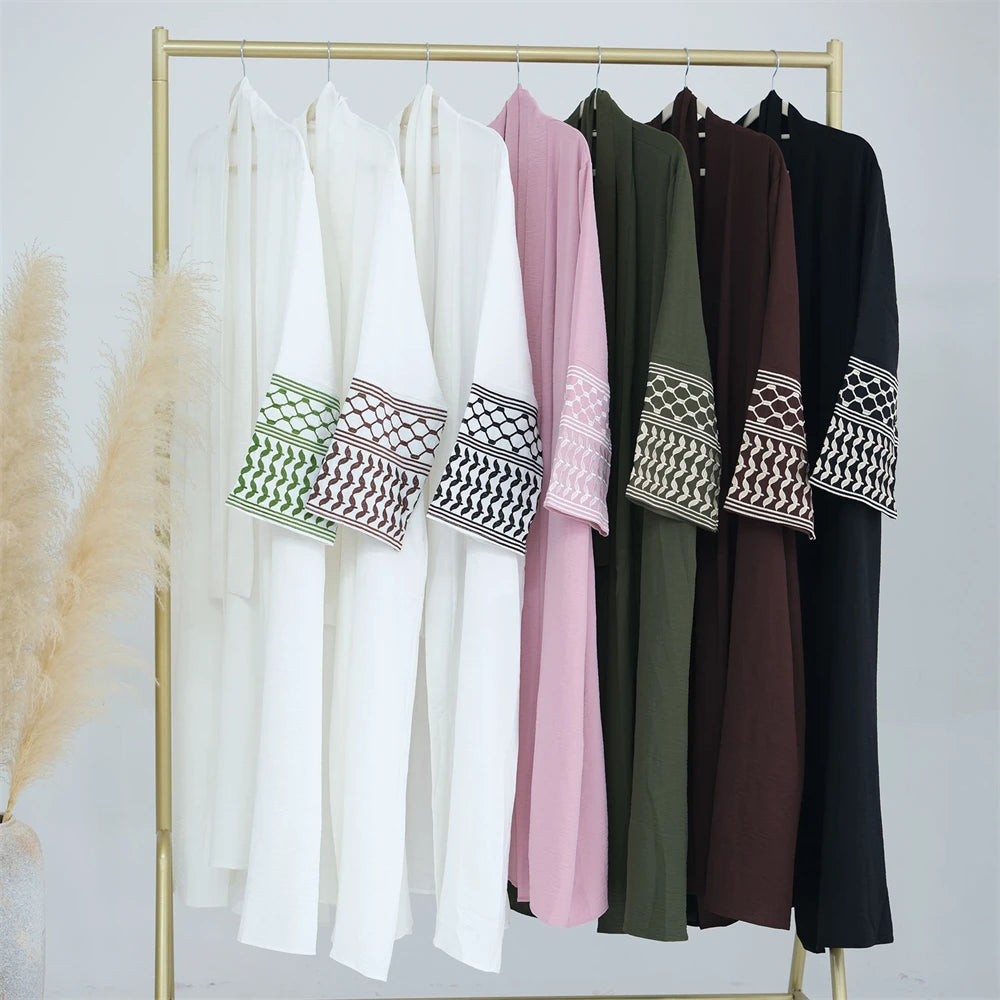 Butterfly Embroidered Open Kimono Abaya Dubai Luxury 2024 Islam Muslim Kaftan Modest Dress Kebaya Damen Robe Abayas For Women