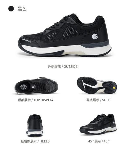 FitVille Professionelle Tennisschuhe für Herren, Soprt-Schuhe, Trainings-Sneaker, rutschfest, schweißabsorbierend, geschwollene Füße, Fußgewölbeunterstützung