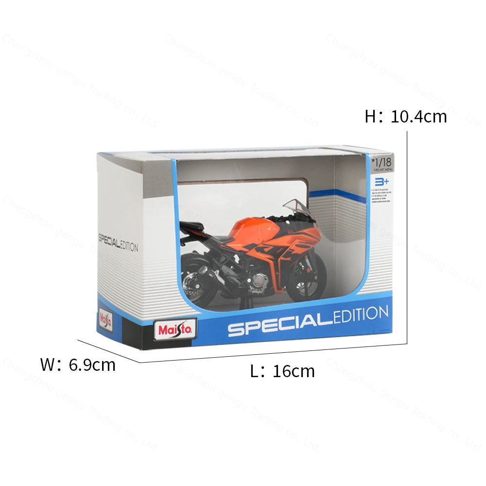 Maisto 1:18 New KTM RC 390 Static Die Cast Vehicles Collectible Hobbies Motorcycle Model Toys.