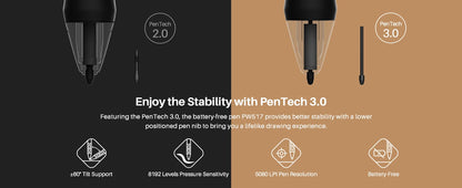 HUION Kamvas 16(2021) Graphics Drawing Monitor Battery-free Digital Pen Tablet For Windows/MAC And Android 120%s RGB.