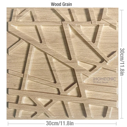 12pcs/1m² 30cm wall renovation 3D Stereo Wall Panel Diamond Wood grain tile 3D wall sticker living room Bathroom Waterproof pape