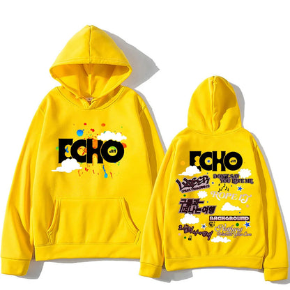 Jin Echo Hoodies Unisex Autumn Winter Casual Vintage Streetwear Sweatshirts Fashion Women New Album Tour Pullover Jin Fans Gifts.
