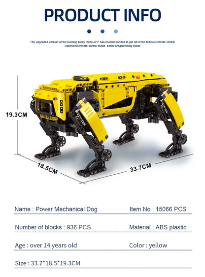 MOULD KING 15066 15067 Technical Toys The APP&RC Motorized Boston Dynamics Big Dog Set Assembly AlphaDog Building Blocks Bricks.