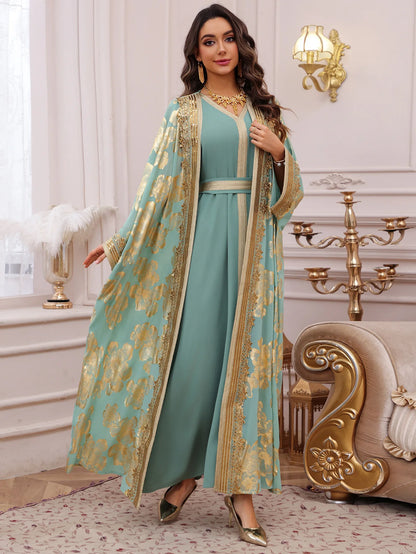Eid Women Dress Muslim Abaya Embroidery Party Jalabiya Ramadan Long Dresses Abayas Vestidos Largos Kaftan Arab Long Robe 2025.