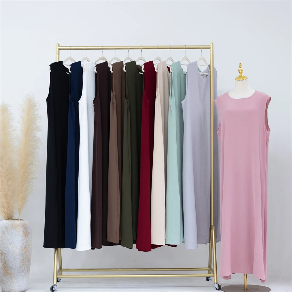 Ramadan Black White Dubai Prayer Clothes Women Turkey Islam Muslim Modest Jersey Under Abaya Dress Kebaya Robe Femme Musulmane.