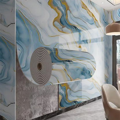 Self Adhesive Panels European style Wallpaper Waterproof and Washable Marble Wall Sticker on the Wall for Home Decoration