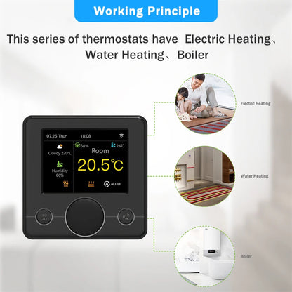 Tuya Wifi Heating Thermostat Smart Thermostat Gas Boiler  Floor Heating Termostato Digital Temperature Controller Smart Life Ale.