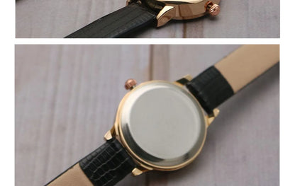 Simple Women Watches Luxury Design Leather Watch Ladies Quartz Wristwatch Womens Small Round Dial Clock Reloj Mujer