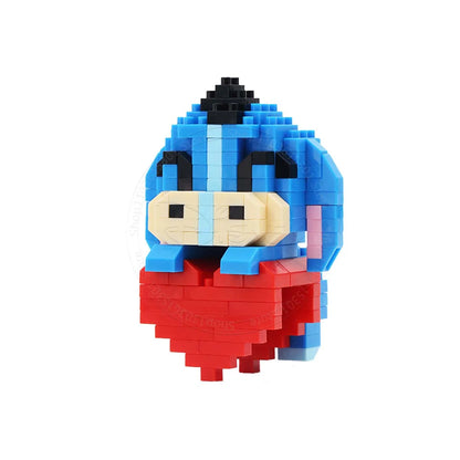 Stitch Disney Princess Elsa LinaBell Building Blocks Mickey Mouse Duck Mini Action Figures Blocks Assemble Toys Brick Kids Gifts