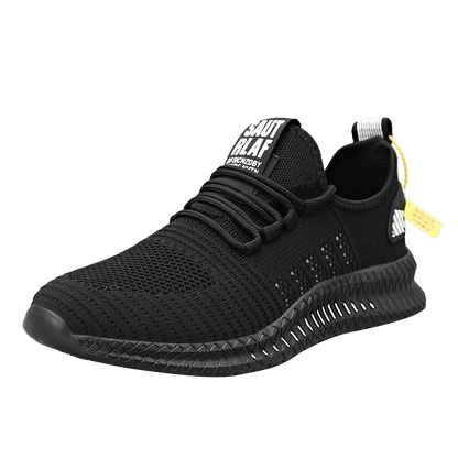 Men's sneakers lace-up flying woven through casual shoes vulcanized lightweight flat comfortable running shoes plus size 48