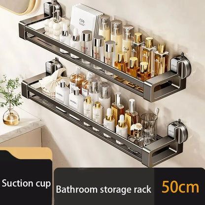 Haushalt Saugnapf Schnalle Badezimmer Dusche Gel Lagerung Korb Wc Ohne Stanzen Waschraum Wand-montiert Lagerung Rack