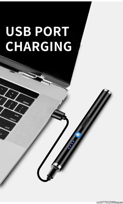 Outdoor Portable Pulse Ignition Gun, Gas Stove Candle BBQ Cooking Kitchen Double Arc Lighter, USB Electronic Lighter.