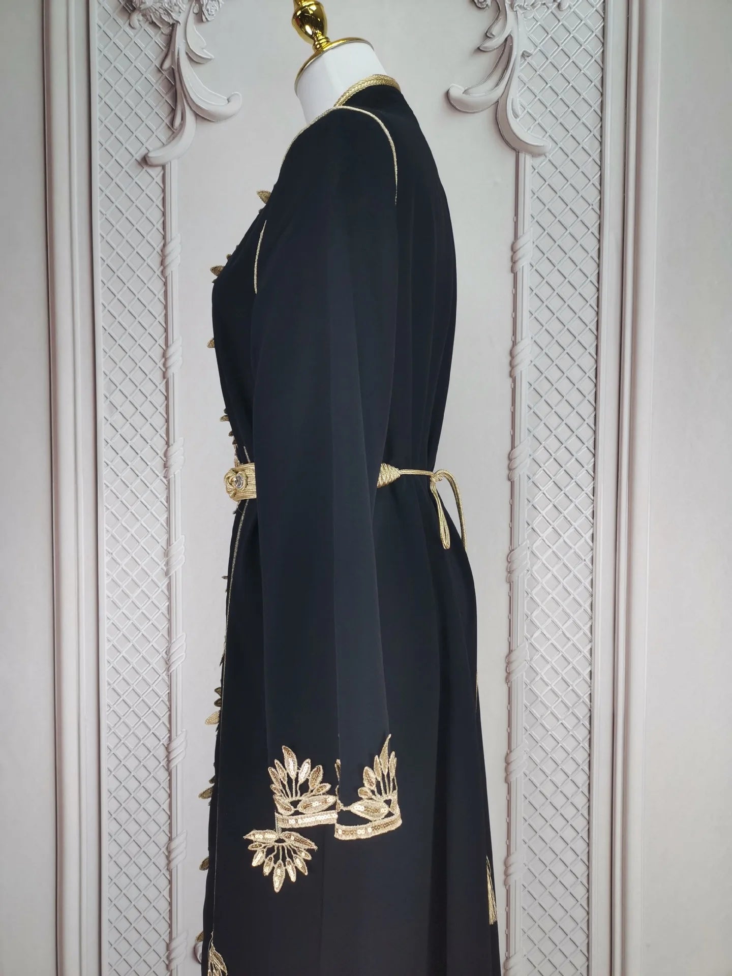 Eid muslimische Frauen Party Stickerei Kleider 2 Stück Set Jalabiya Ramadan Islam Vestidos arabische Robe Marokko Dubai Abayas Kaftan