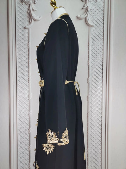 Eid muslimische Frauen Party Stickerei Kleider 2 Stück Set Jalabiya Ramadan Islam Vestidos arabische Robe Marokko Dubai Abayas Kaftan