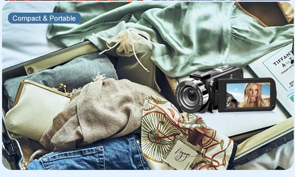 Ouelife 4K Digital Photography Camera 42 Megapixels HD Digital Camera 18X Digital Zoom 3.0'' screen Portable Video Recorder.