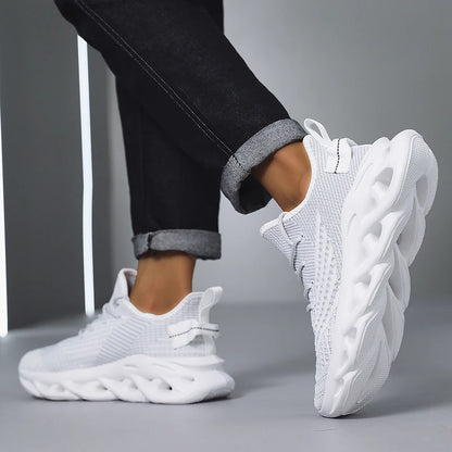 Männer Schuhe Bequeme Turnschuhe Atmungsaktiv Für Mesh Tennis Sport Laufen Gehen Im Freien Rot Fliegen Weben Frauen Slip-on Gym schuhe
