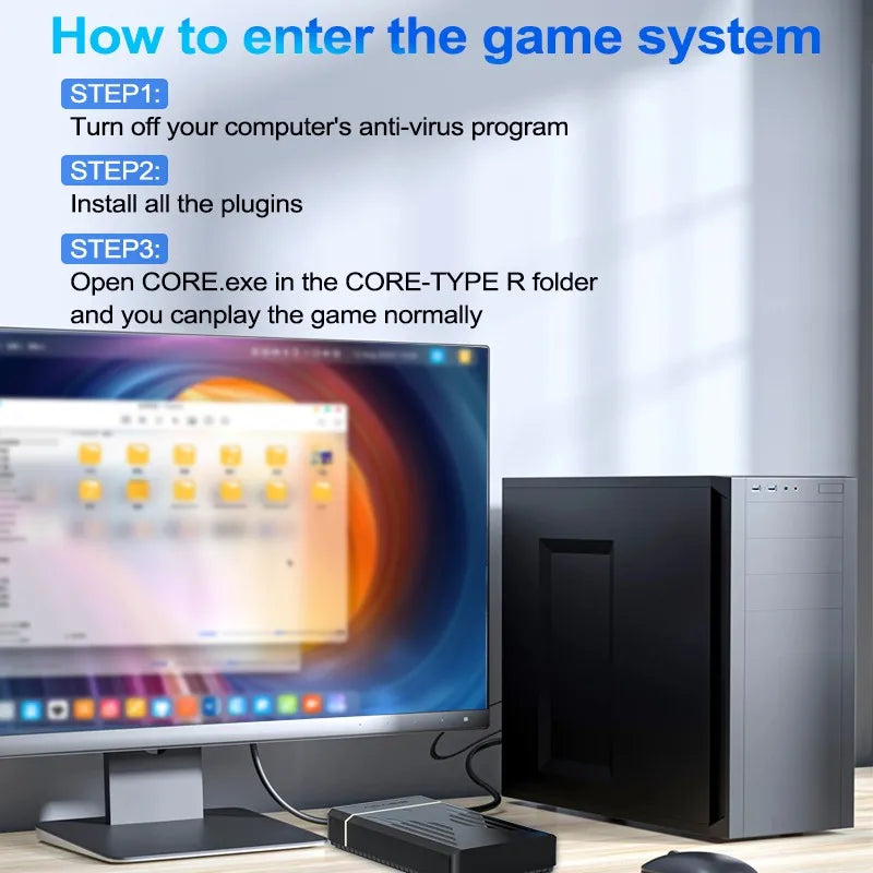 PEAPRIT 12TB Gaming HDD with Hyperspin Launchbox Retrobat Playnite 10K+ Retro Video Games Console for PS3/PS2/PS/Wii/WIIU/SWITCH.